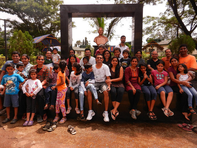 The KV-Returns group gathers at the Kutchi Sanatorium in Lonawala in September 2012.