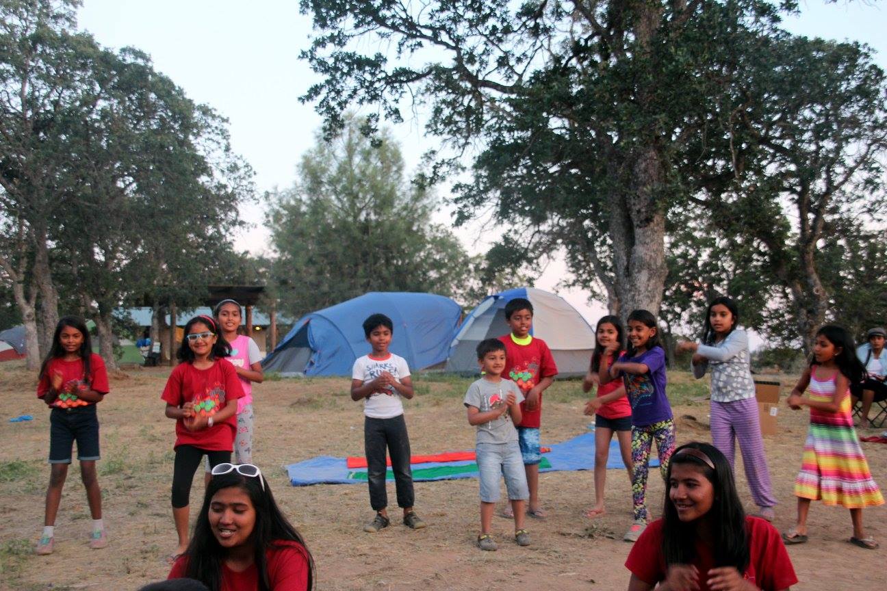 Young participants perform outdoors during Kutchis Got Talent at Campellan in 2016.